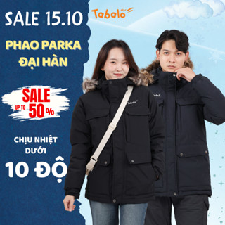 [Link mới] Áo Phao Nam Nữ Parka Tabalo Chống Nước, Áo Khoác Phao Đại Hàn Trần Bông Cực Dày, Áo Ấm Mùa Đông Đi Tuyết