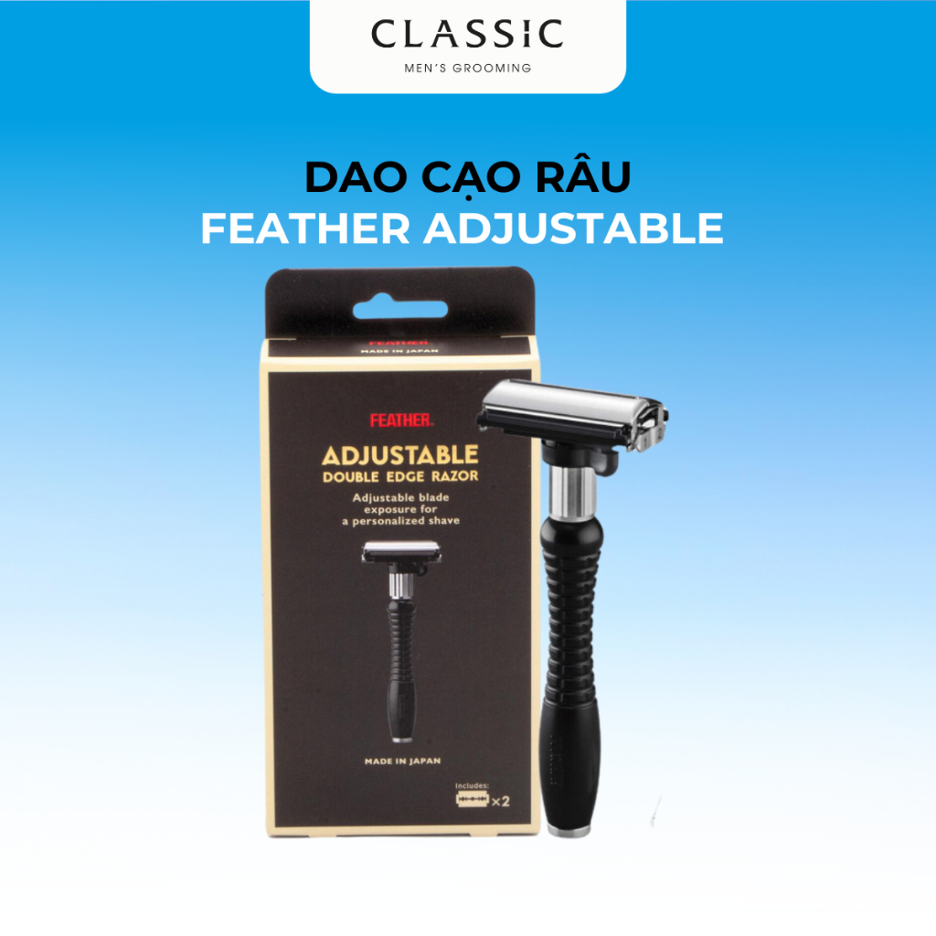 Dao Cạo Râu Feather Adjustable Double Edge Safety Razor
