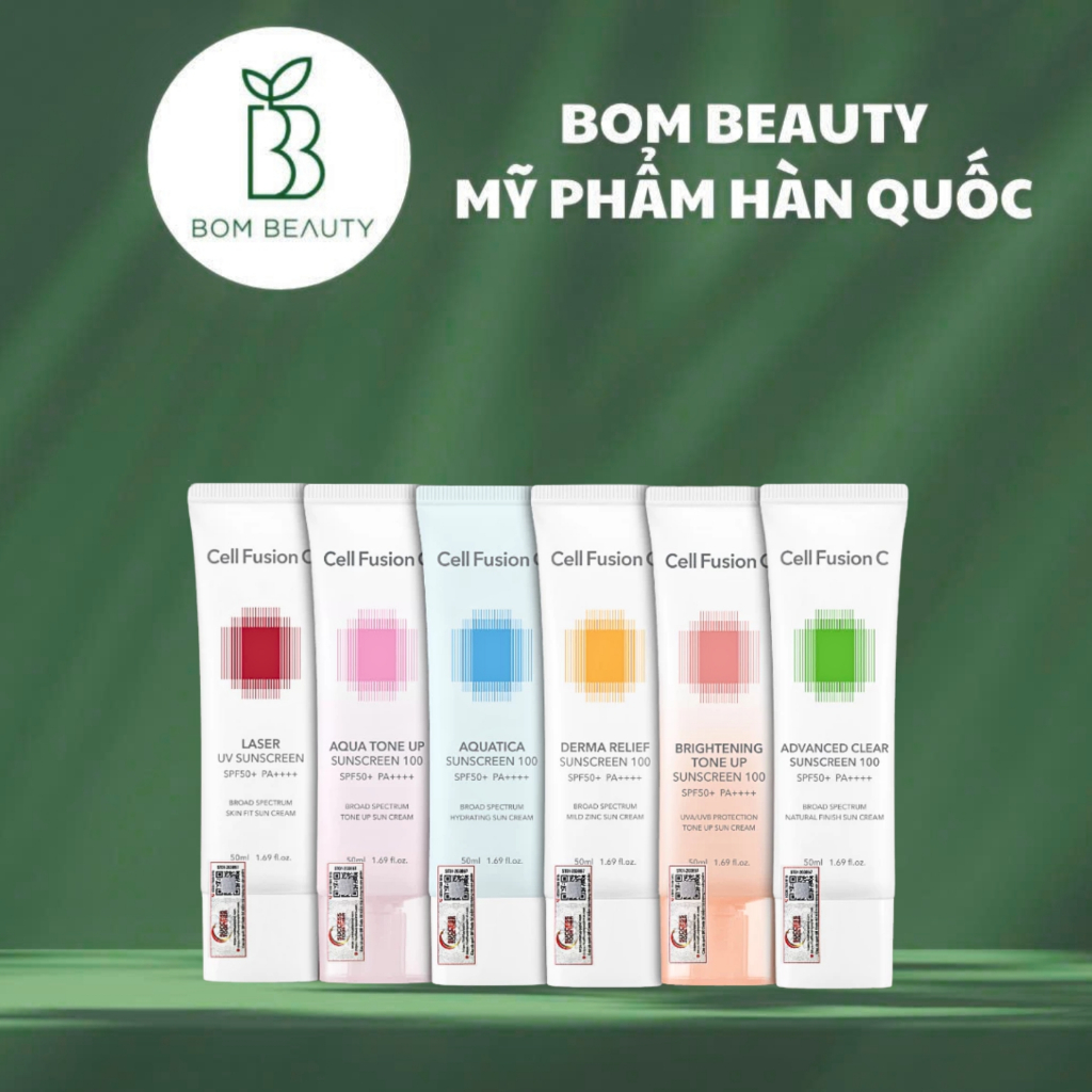 (hàng công ty) Kem chống nắng Cell Fusion C 10ml / 35ml / 50ml các dòng (10/2027)