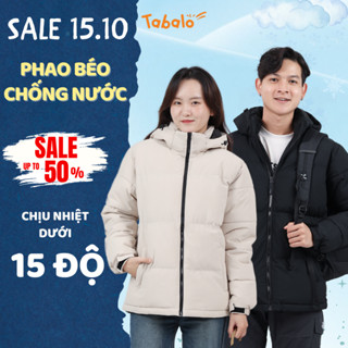 Áo Phao Nam Nữ Tabalo Retro Nuptse - Áo Phao Béo Đại Hàn Mùa Đông Có Mũ Tháo Rời, Áo Khoác Phao Cực Ấm