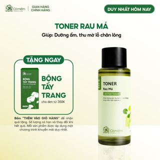 Active Toner Rau Má Dưỡng Ẩm Thu Mờ Lỗ Chân Lông Dành Cho Da Mụn Da Dầu Nhạy Cảm Cỏ Mềm 150ml