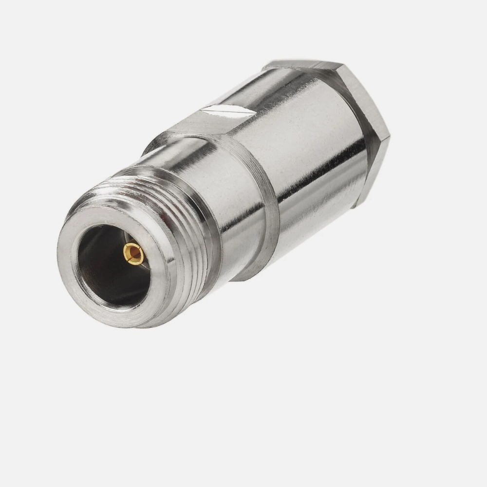 Đầu nối N female dùng cho cáp RG213 RG214 RG8 LMR400
