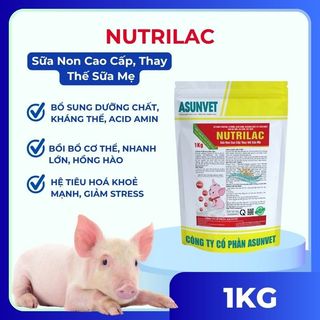 Bột sữa non cao cấp giàu dinh dưỡng, bổ sung lợi khuẩn cho vật nuôi - NUTRILAC - 1kg