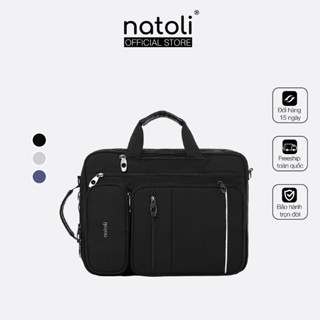 Cặp sách đi học cấp 2, cấp 3 NATOLI Cặp đa năng, Balo đa năng nhiều ngăn BST Classic Multifunctional Backpack B17