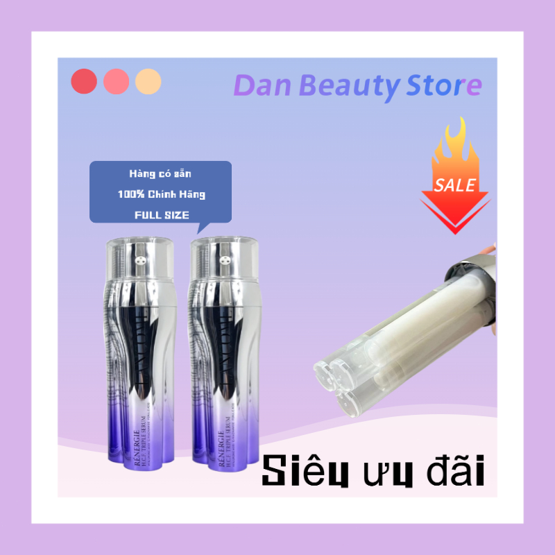 Tinh chất tươi  Giảm Nếp Nhăn 𝙻𝙰𝙽𝙲𝙾𝙼𝙴 Rénergie H.C.F Triple Serum 𝟻𝟶ml