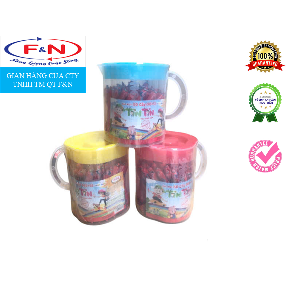 Xúc Xích Heo Tin Tin Hầm Nấm Ca 18g x 50cây