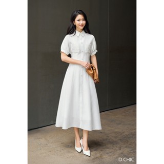 D.CHIC Váy thô tằm thêu 2 túi ngực MS: 2813714