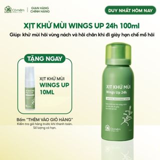 Xịt Khử Mùi Wings Up 24h Xịt Khử Mùi Hôi Nách Hôi Chân Giảm Tiết Mồ Hôi Và Ngăn Mùi Cỏ Mềm 100ml