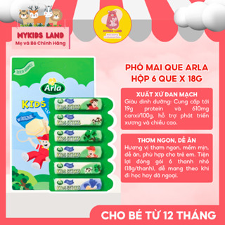 Phô Mai Que ARLA Kids Sticks 108g – Snack Giàu Canxi & Protein, Cho Bé Từ 1 Tuổi