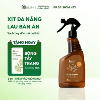 Nước Lau Bếp Lau Bàn Ăn Xịt Kính Đa Năng Bồ Hòn Men Gạo Thiên Nhiên An Lành Homecare Cỏ Mềm 500ml