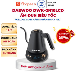 Ấm siêu tốc tiết kiệm điện công suất 1100W Daewoo DWK-GN10LCD dung tích 1 lít - Bảo hành 24 tháng