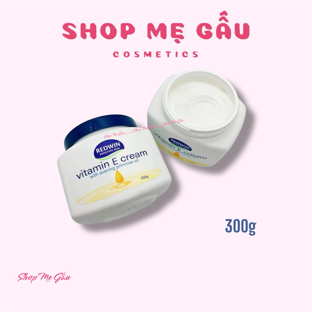 Kem dưỡng da vitamin E Redwin Cream (hũ 300gr) Úc