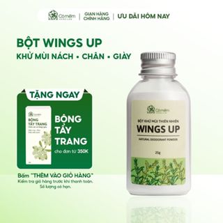 Bột Khử Mùi Wings Up Khử Mùi Hôi Chân Hôi Nách Giày KIếm Soát Mồ Hôi Hôi Cỏ Mềm 25g