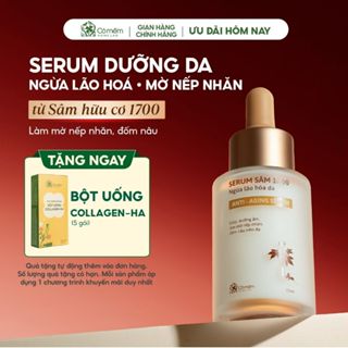 Serum Dưỡng ẩm da mặt Sâm 1700 Ngừa Lão Hoá da Giúp Mờ Nếp Nhăn Và Đốm Nâu Cỏ Mềm 30ml
