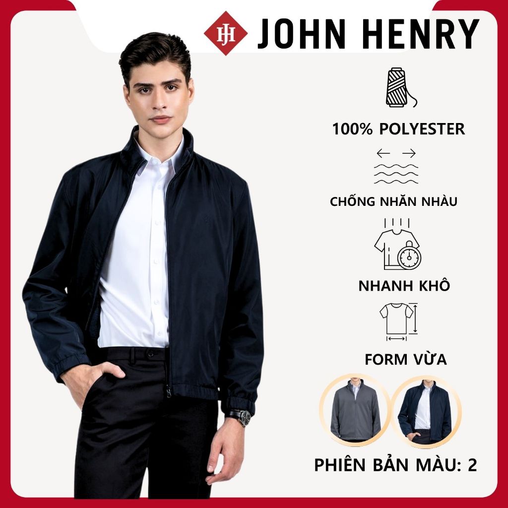 JOHN HENRY - Jk25FH03C - Áo Khoác Nam 2 Mặt Thời Trang