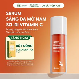 Serum Vitamin C sáng da vết nám tàn nhang dưỡng da chiết xuất Sơ-ri Cỏ Mềm 30gr