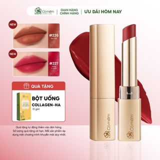 Son môi Nhã Matte Natural Lipstick Mềm Mịn Thành Phần Dưỡng Ẩm Ngừa Lão Hóa Lành Tính Cỏ Mềm 3,4gr