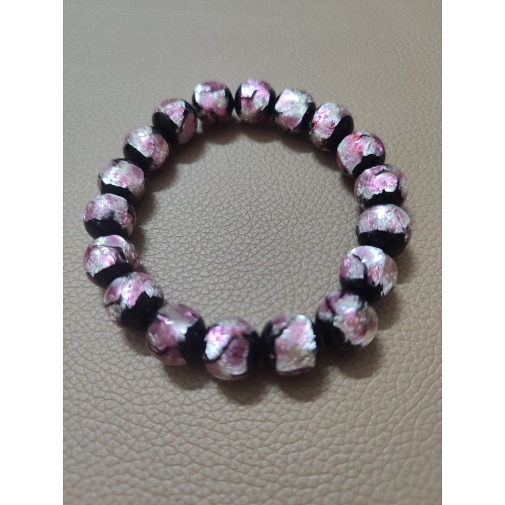 Chuỗi vòng tay đá Nữ OA ánh hồng.