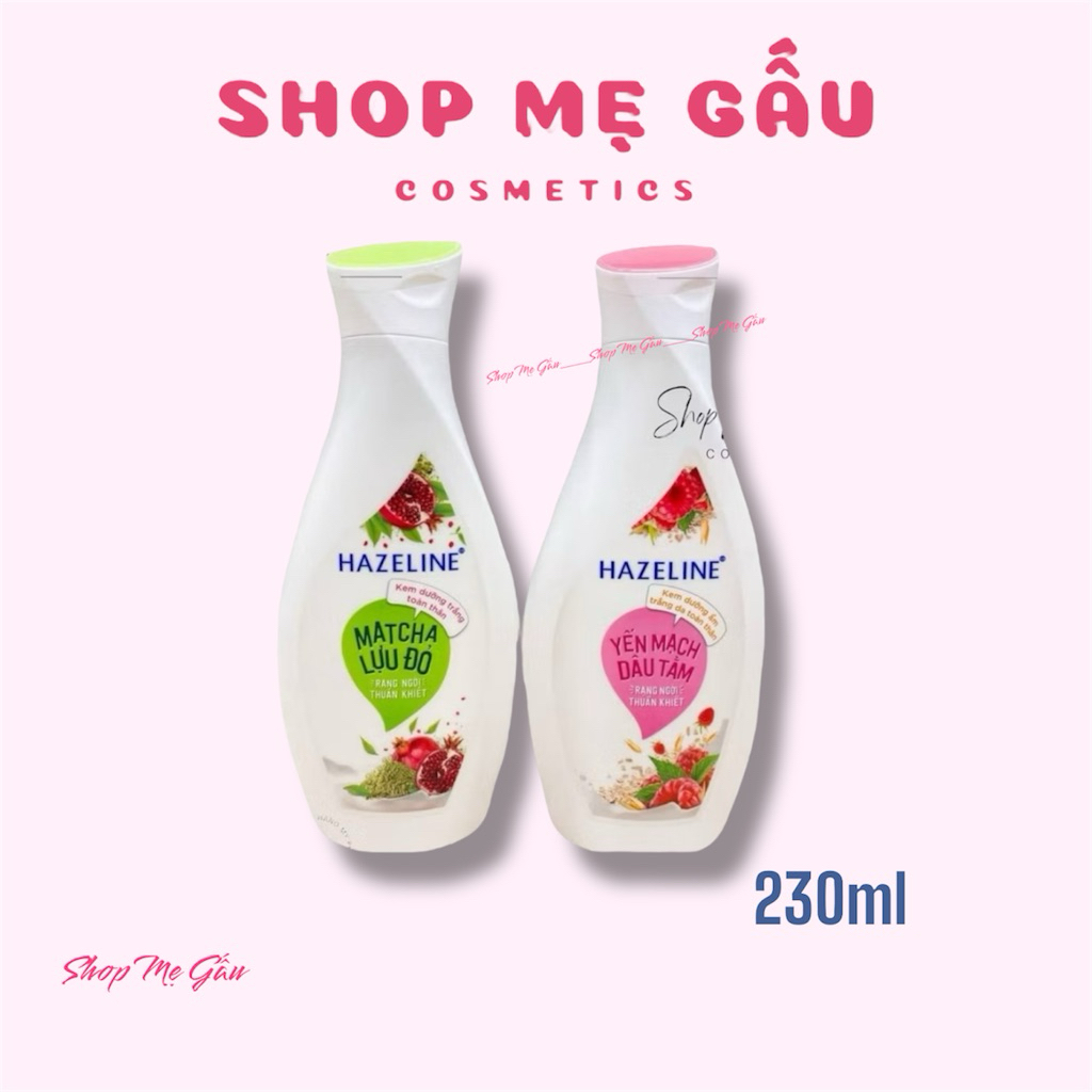 Sữa dưỡng thể dưỡng trắng Hazeline 230ml