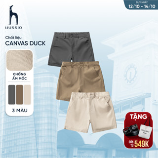 Quần nam Short Short form chữ A vải Canvas Duck dày dặn, trẻ trung, chuẩn form - HUSSIO