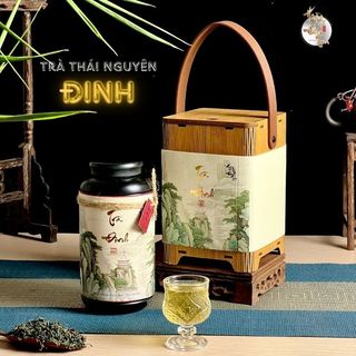  Hộp Chè Đinh Thượng Hạng Quà Tặng Tân Cương Thái Nguyên HOÀNG ĐAN TEA Bộ Quà Uống Trà Đạo Biếu Thơm Ngon 