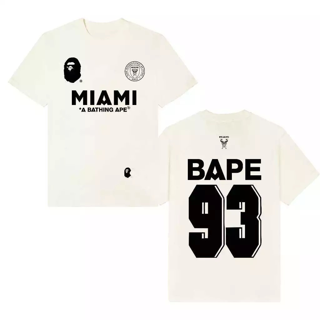 Áo Thun Bape Miami Cotton Dày Dặn Full Tag Unisex Form Rộng Túi Zip - Clothings VN