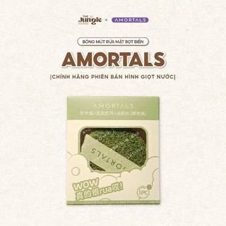  Bông Mút Rửa Mặt Bọt Biển AMORTALS Chính hãng Phiên Bản Hình Giọt Nước 《The Jungle Herbs x Amortals.Vietnam》 