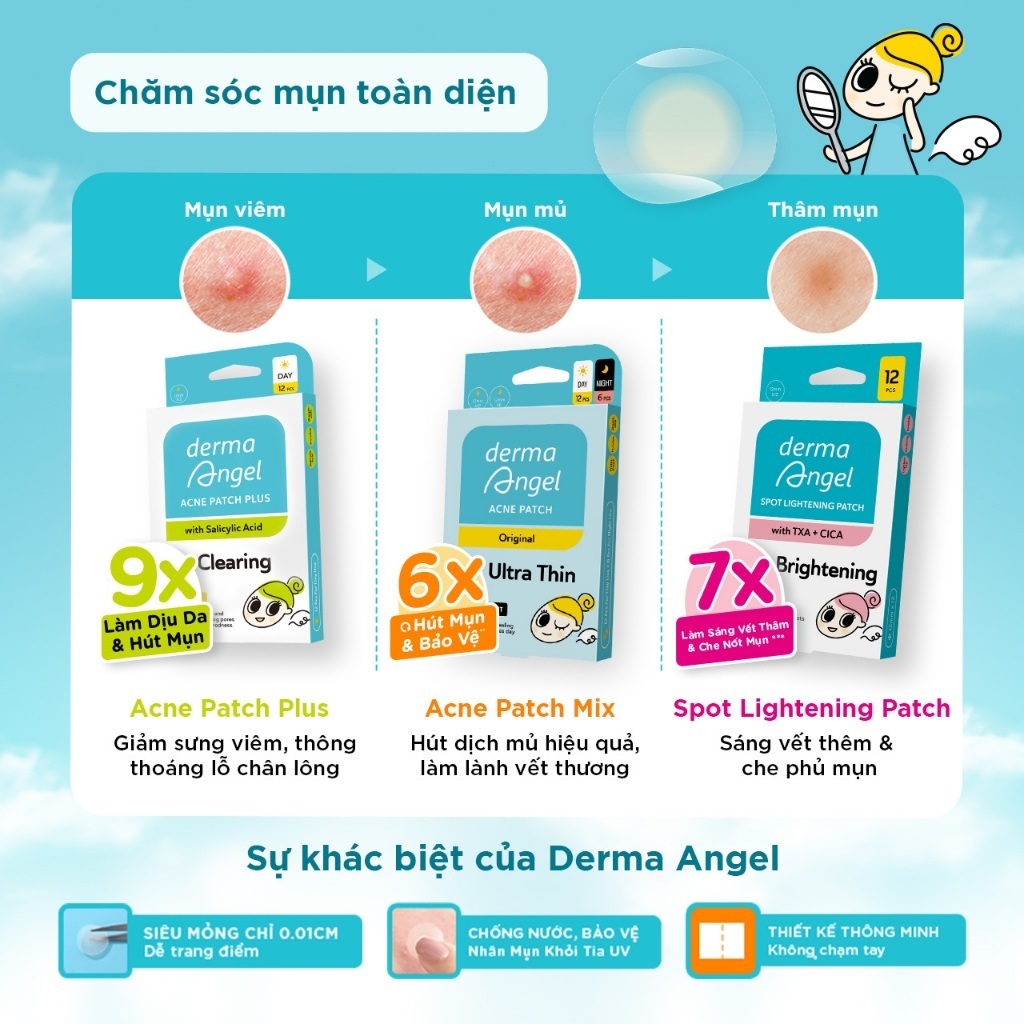 Miếng Dán Mụn Derma Angel Acne