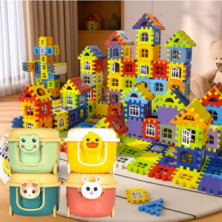 Đồ chơi lắp ghép xếp hình xây dựng kiến trúc, khối xây dựng giúp bé phát triển trí thông minh