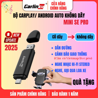 Bộ Apple carplay/Android auto (2 in 1) không dây Carlinkit Mini SE PRO (phiên bản 2025)