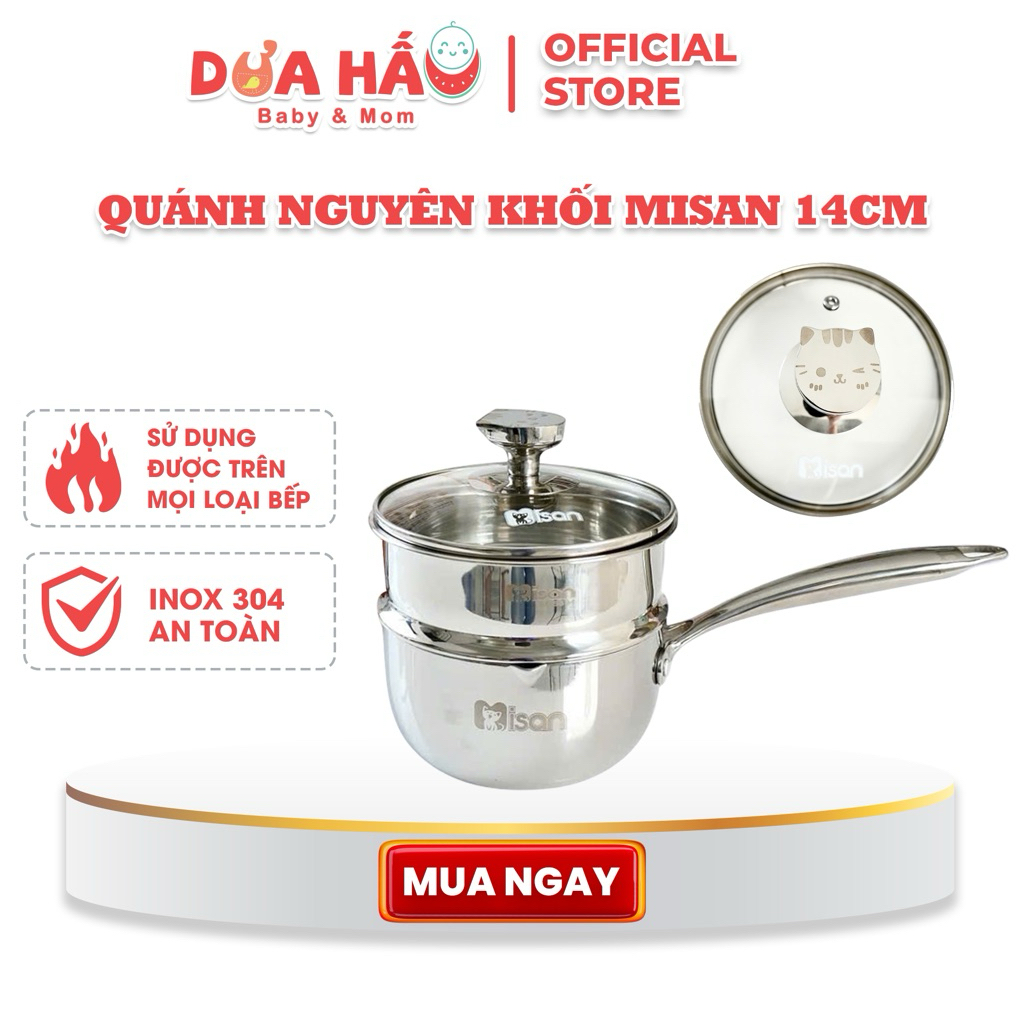 Quánh Nguyên Khối Misan Kèm Hấ/p Chế Biến Đồ Ăn Dặm Cho Bé Tiện Lợi Shop Dưa Hấu Baby & Mom