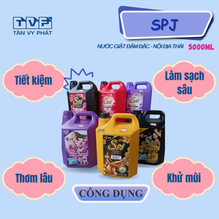 Nước Giặt SPJ 5000ml | Hàng Nội Địa Thái – Giặt Sạch Sâu, Thơm Lâu, Mềm Vải, Tiết Kiệm🌿