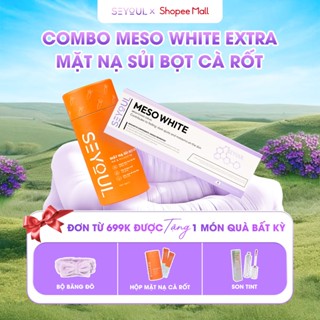 Bộ Đôi Dưỡng Trắng Thải Độc Làn Da SEYOUL - Tinh Chất Dưỡng Trắng Meso White & Mặt Nạ Cà Rốt