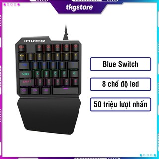  Bàn phím chơi game K9 phím cơ Blue Switch Led 7 màu với 8 chế độ Led chơi game trên máy tính và điện thoại 
