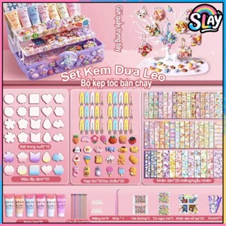 Bộ kem keo dán thẻ Goo đồ chơi trẻ em, đồ chơi tự làm quà tặng cho người thân hộp lưu trữ 3 lớp DIY Handmade Đồ Chơi