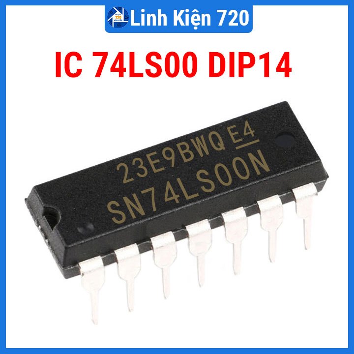 Chíp 74LS00 Quad 2-input NAND Gate DIP14