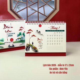  NHIỀU MẪU Lịch để bàn 2026  An Thịnh - An Sinh - An Nhiên CÓ NGÀY ÂM DƯƠNG vpp Diệp Lac 