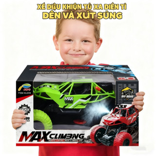 Xe đua địa hình điều khiển tử xa, ô tô leo núi giảm sóc, đồ chơi xe địa hình RC dành cho bé,Xe địa hình có ánh sáng chói