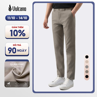 Quần kaki nam co giãn thoải mái thoáng mát phom dáng slimfit trẻ trung vải cotton Vulcano 4001