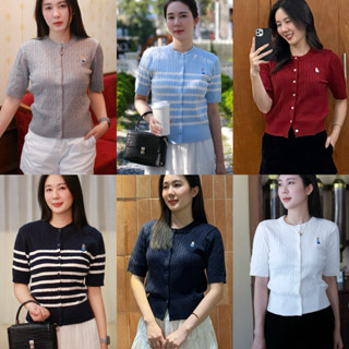  Áo len Cardigan tay lỡ nữ thêu gấu dáng dễ thương len dệt kim mềm mịn form S M 40–60kg 