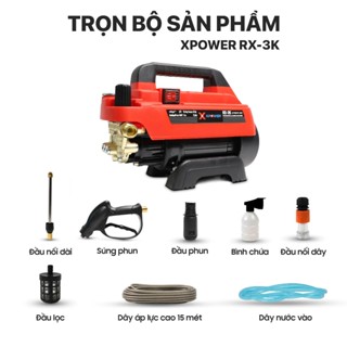 Máy xịt rửa xe XPOWER RX-3K 4500W có chỉnh áp, Vệ Sinh máy lạnh, rửa xe, rửa sân