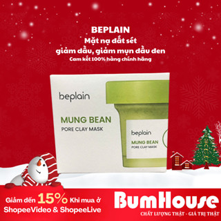 Mặt nạ đất sét Beplain Mung Bean Pore Clay Mask 120ml Hỗ Trợ Se Khít Lỗ Chân Lông