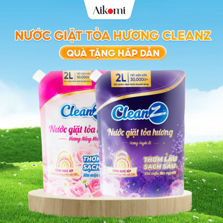 (MUA 1 TẶNG 1) Nước giặt xả tỏa hương CleanZ đánh bay vết bẩn, hương thơm mềm mại 2L (Túi)