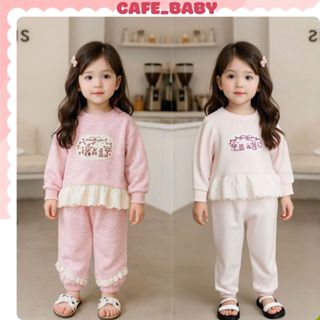 (8-28kg) Set Bộ Quần Áo Bé Gái Mùa Thu Đông PC Hàn Quốc Chất Len Lông Thỏ Mềm Mại Phối Bèo Dễ Thương Cho Bé Gái -BABY518