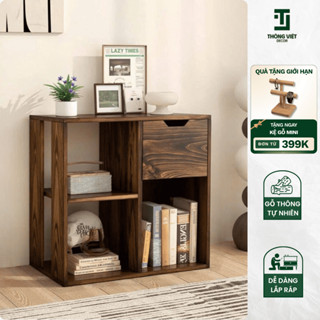 [TV-D002]Kệ Gỗ Trang Trí Đa Năng Phong Cách Nhật Bản, Giá Để Sách Tủ Đầu Giường Mini Decor Phòng Ngủ