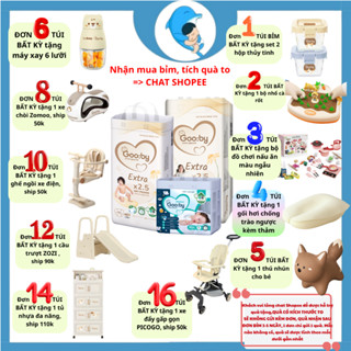 Tã/bỉm quần dán Gooby Extra/Premium đủ size M58/L52/XL50/XXL46 chống tràn hiệu quả cho bé từ 6kg - 24kg MECAHEO