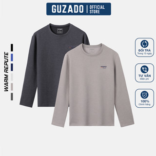  Áo Nỉ Cotton Nam GUZADO Dày Dặn,Giữ Nhiệt Không Bai Xù Giữ Ấm Tốt Form Reguler Fit GDT03 