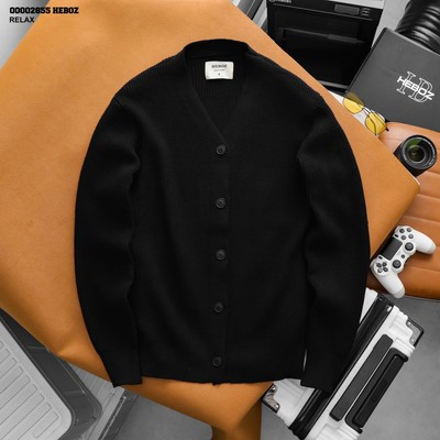 [FORM RỘNG] Áo khoác len Heboz cardigan 2M, áo khoác nam mùa đông vải dệt kim cao cấp - 00002855