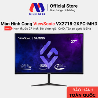  Màn hình cong Viewsonic VX2718-2KPC-MHD 27 inch 2K VA 165Hz 1ms Adaptive Sync  Hàng Chính Hãng  