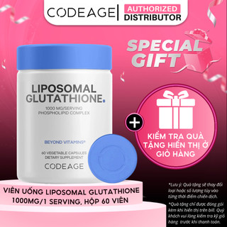  TPBVSK Viên Uống Bảo Vệ Sức Khỏe Codeage Liposomal Glutathione 1000mg serving Hộp 60 Viên 